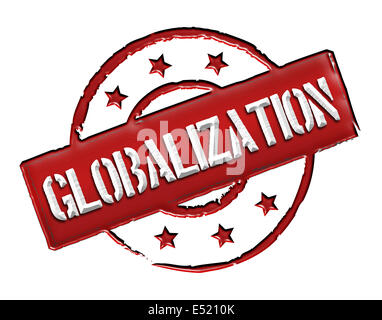 Stamp - globalization Stock Photo