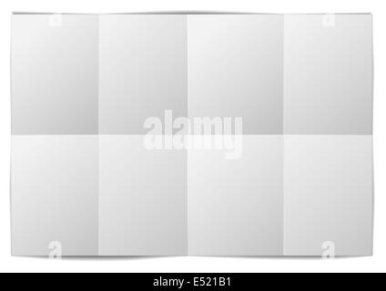 folded paper template Stock Photo