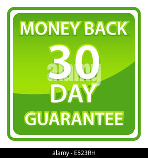 30 days money back guarantee Stock Photo