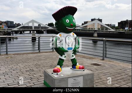 The mascot (Clyde) for the Glasgow commonwealth games 2014 in Glasgow ...