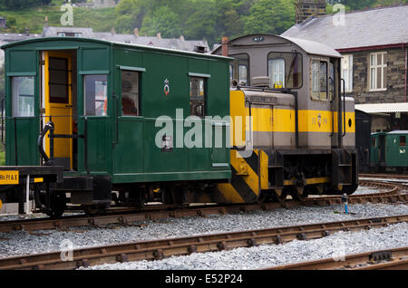 Ffestiniog Railway, Porthmadog, Gwynedd Stock Photo