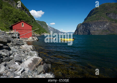 Undredal Norway Aurlandsfjorden Stock Photo