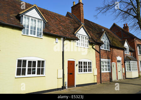 Period houses, West Street, Warwick, Warwickshire, England, United Kingdom Stock Photo