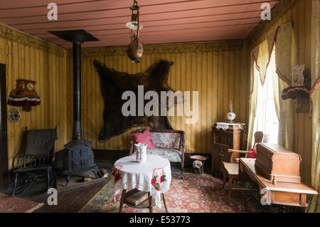 Elk203-3252 Canada, British Columbia, Barkerville Historic Town, home interior Stock Photo