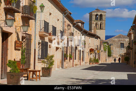 Pedraza, Main Street, Segovia Province, Castille Leon, Spain Stock Photo
