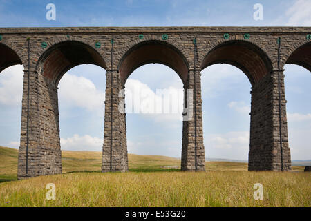 The Ribblehead viaduct on the Settle to Carlisle Railway, near Horton-in Ribblesdale, Yorkshire Dales, UK Stock Photo