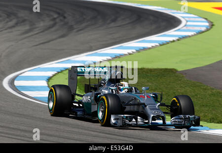 Hockenheim, Germany. 18th July, 2014. Motorsports: FIA Formula One World Championship 2014, Grand Prix of Germany, #44 Lewis Hamilton (GBR, Mercedes AMG Petronas F1 Team), Credit:  Action Plus Sports/Alamy Live News Stock Photo