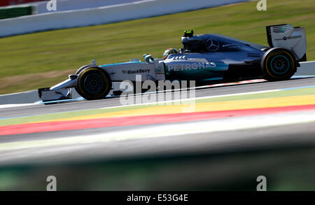 Hockenheim, Germany. 18th July, 2014. Motorsports: FIA Formula One World Championship 2014, Grand Prix of Germany, #6 Nico Rosberg (GER, Mercedes AMG Petronas F1 Team), Credit:  Action Plus Sports/Alamy Live News Stock Photo