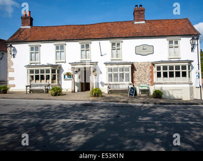 The Bell pub and restaurant Ramsbury, Wiltshire, England Stock Photo