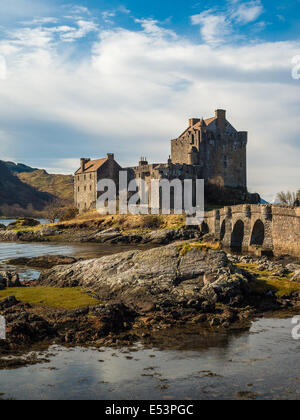 Eilean Donan Castle seen from Loch Duich Stock Photo