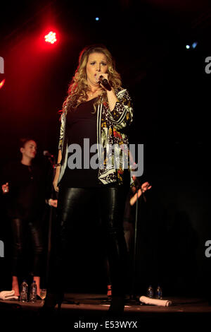 Guilford, UK. 19th July, 2014. Sam Bailey performing on  2nd stage on day 2 of Guilfest Credit:  swift-creative.com/Alamy Live News Stock Photo