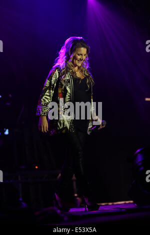 Guilford, UK. 19th July, 2014. Sam Bailey performing on  2nd stage on day 2 of Guilfest Credit:  swift-creative.com/Alamy Live News Stock Photo