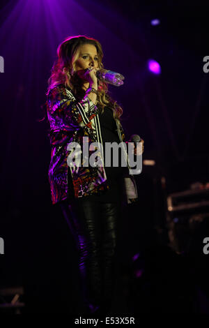 Guilford, UK. 19th July, 2014. Sam Bailey performing on  2nd stage on day 2 of Guilfest Credit:  swift-creative.com/Alamy Live News Stock Photo