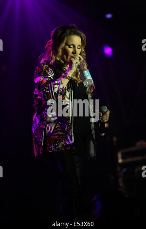 Guilford, UK. 19th July, 2014. Sam Bailey performing on  2nd stage on day 2 of Guilfest Credit:  swift-creative.com/Alamy Live News Stock Photo