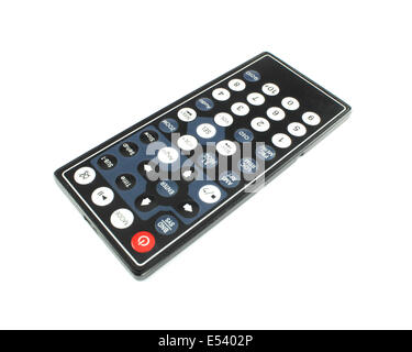 Car audio remote control on a white background Stock Photo