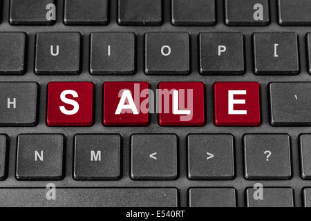 sale red word on keyboard, business concept Stock Photo