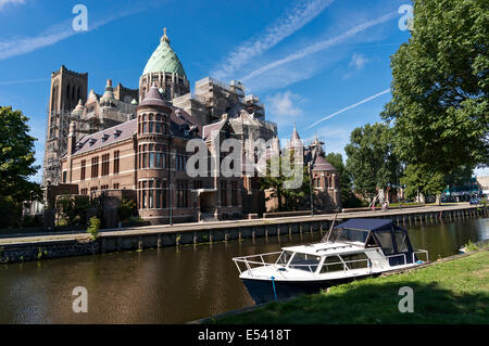 Cathedral of Saint Bavo in Haarlem, Netherlands Stock Photo