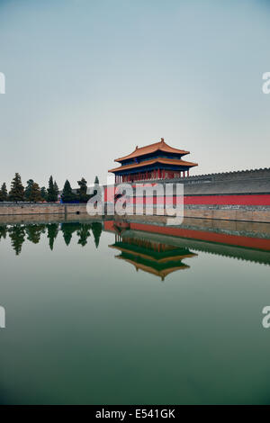 Ancient historical buildings in Imperial Palace in Beijing, China Stock Photo