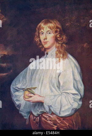 Anthony Van Dyck (1599-1641), a Flemish Baroque artist, titled this painting The Duke of Richmond. Stock Photo