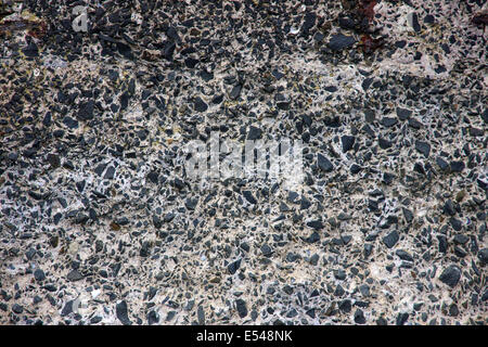 Concrete with pebbles pattern Stock Photo