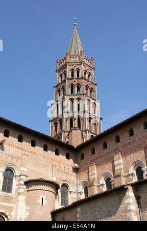 Saint-Sernin basilica in Toulouse, south of France. Stock Photo