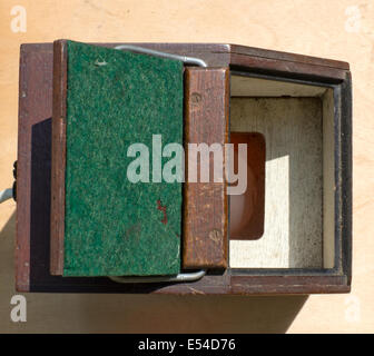 The Exactum combined printer and darkroom lamp, top view Stock Photo