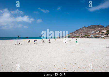 Laginha beach in Mindelo, Sao Vicente Island, Cape Verde Stock Photo