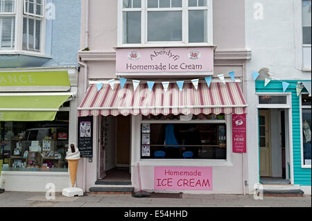 aberdovey aberdyfi wales homemade icecream shop Stock Photo