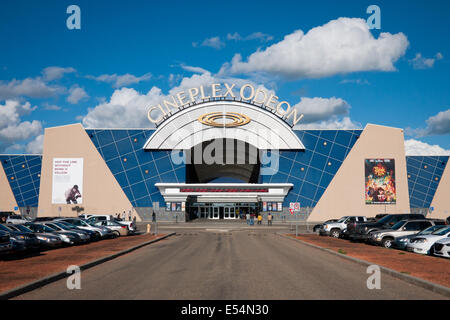 A Cineplex Odeon movie theatre in Edmonton, Alberta, Canada. Stock Photo