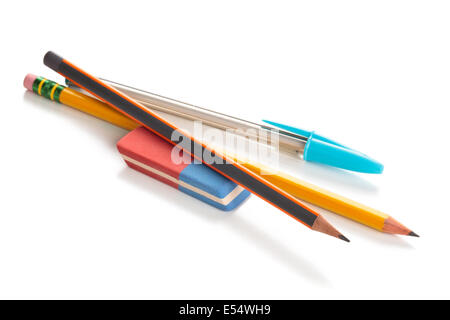 Pen Ink Eraser Isolated on White Background. Erasing concept. Copy space  Stock Photo - Alamy