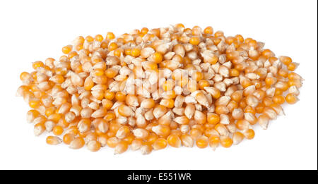Sweet whole  corn isolated on white Stock Photo