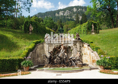 sculpture Linderhof Castle in Bavaria Stock Photo