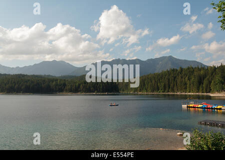 lake near Zugspitz in Bavaria Stock Photo