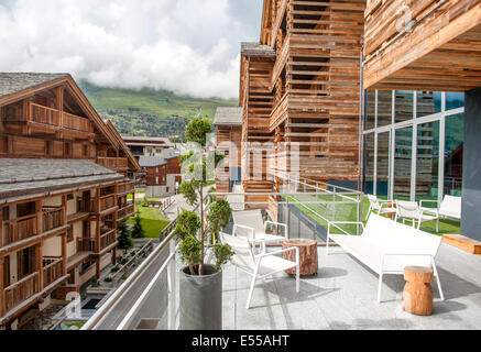 NYC's W Hotel's first alpine escape in Verbier, Switzerland: a funky resting place full of fashion, design, and music Stock Photo