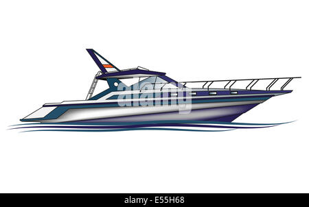 Luxury Yacht , vector Stock Photo