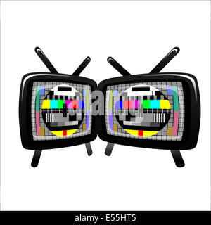 tv - NTSC signal , VECTOR Stock Photo