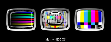 tv - NTSC signal , VECTOR Stock Photo