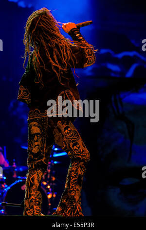 Oshkosh, Wisconsin, USA. 17th July, 2014. Vocalist ROB ZOMBIE performs live with his band at the 2014 Rock USA Music Festival in Oshkosh Wisconsin © Daniel DeSlover/ZUMA Wire/Alamy Live News Stock Photo
