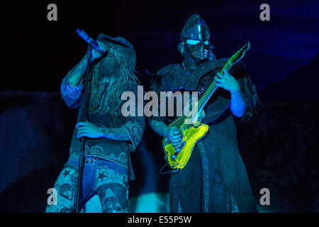 Oshkosh, Wisconsin, USA. 17th July, 2014. ROB ZOMBIE and JOHN 5 perform live at the 2014 Rock USA Music Festival in Oshkosh Wisconsin © Daniel DeSlover/ZUMA Wire/Alamy Live News Stock Photo