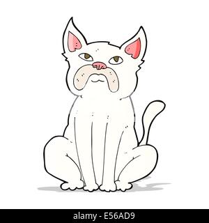 cartoon grumpy little dog Stock Vector