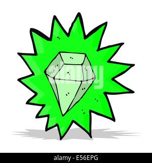 cartoon huge emerald Stock Vector