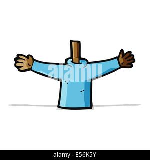 cartoon body waving arms (mix and match cartoons or add own photos) Stock Vector