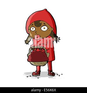 little red riding hood cartoon Stock Vector