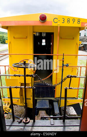 Railway carriage, Cass Scenic Railroad, West Virginia, USA Stock Photo