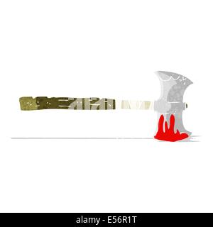 cartoon double sided axe Stock Vector