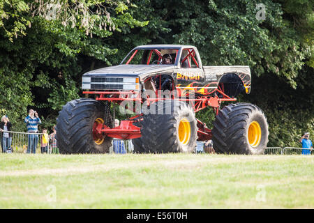 The Bandit monster truck at Scott May's Daredevil Stunt Show, The Matterley Bowl, Winchester, Hampshire, England. Stock Photo