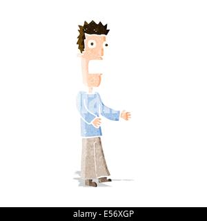 cartoon man freaking out Stock Vector