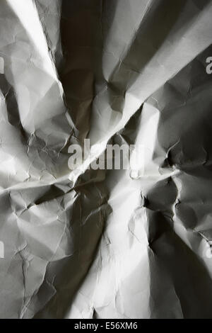 Crumpled paper, may be used as background Stock Photo