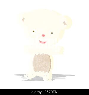 Cartoon Teddy Polar Bear Cub With Thought Bubble Stock Vector Image 