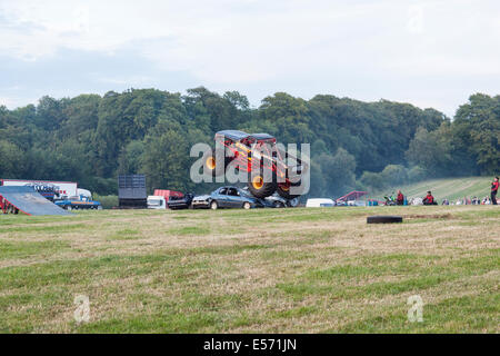 The Bandit monster truck at Scott May's Daredevil Stunt Show, The Matterley Bowl, Winchester, Hampshire, England. Stock Photo